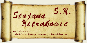Stojana Mitraković vizit kartica